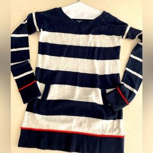 Splendid brand blue and white striped sweater.